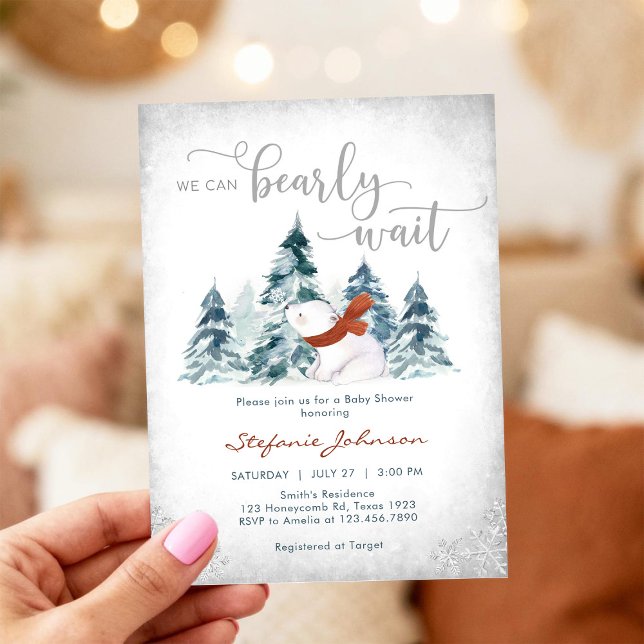Invitación de Baby Shower No Podemos Esperar (Subido por el creador)