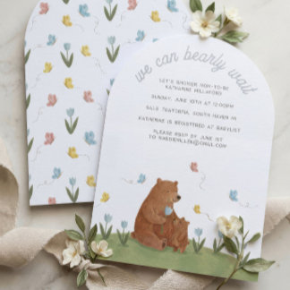 Invitación de Baby Shower 'No Podemos Esperar al O