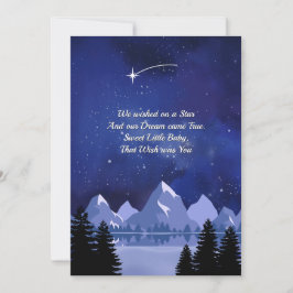Invitación de Baby Shower Noche de Estrellas de De