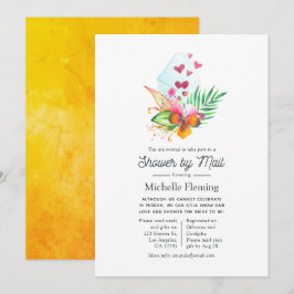 Invitación de Baby Shower Nupcial Floral de Verano