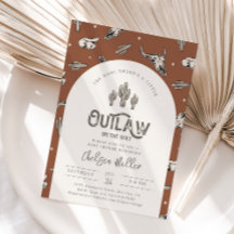 Invitación de Baby Shower occidental