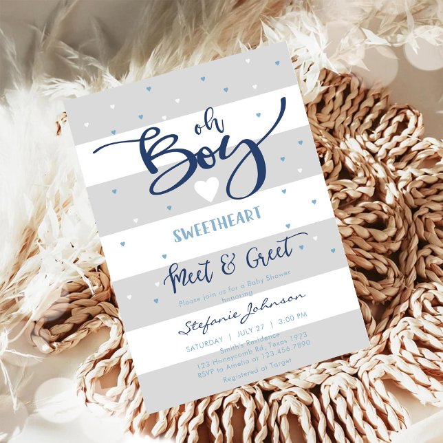 Invitación de baby shower Oh Boy Baby (Subido por el creador)