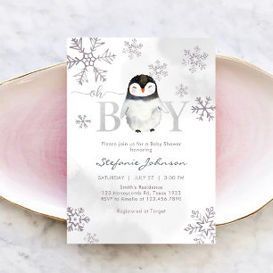 Invitación de Baby Shower Oh Boy Baby