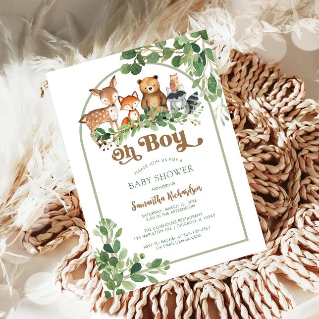 Invitación de Baby Shower Oh Boy Baby (Subido por el creador)
