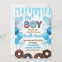 Invitación de Baby Shower 'Oh Boy Baby' | Tema de 