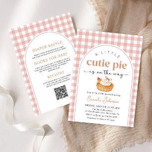 Invitación de Baby Shower Otoñal Pink Little Cutie
