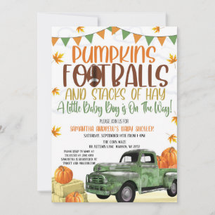 Invitación de Baby Shower otoño
