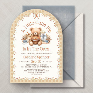 Invitación de Baby Shower Otoño Bebe Pastelito