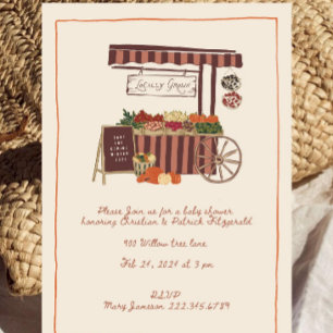 Invitación de Baby Shower Otoño de Productos Local