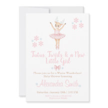 Invitación de Baby Shower "Paisaje Invernal Mágico
