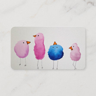 Invitación de Baby Shower Pajarito Caprichoso Acua