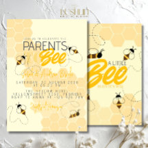 Invitación de Baby Shower Panal de Abejas para Fut