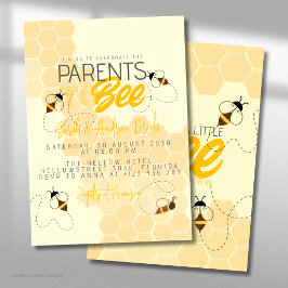 Invitación de Baby Shower Panal de Abejas para Fut