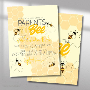 Invitación de Baby Shower Panal de Abejas para Fut
