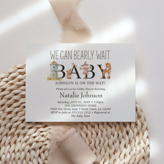 Invitación de Baby Shower para animales de crianza (Subido por el creador)
