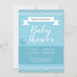 Invitación de Baby Shower para Baby Boy
