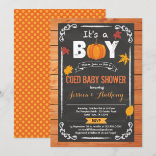 Invitación de Baby Shower para calabazas