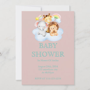 INVITACIÓN DE BABY SHOWER PARA CHICAS