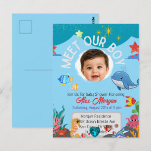 Invitación de Baby Shower para Conocer a Nuestro N