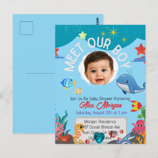 Invitación de Baby Shower para Conocer a Nuestro N
