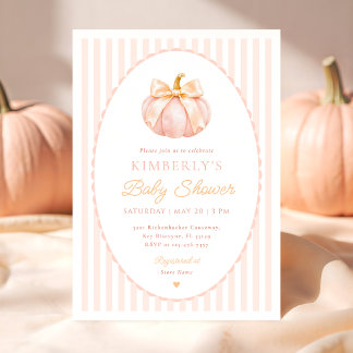 Invitación de Baby Shower para Coquette Little Pum