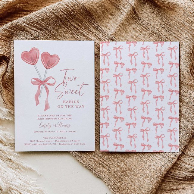Invitación de Baby Shower para Dos Dulces Gemelos (Subido por el creador)