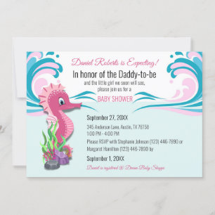 Invitación de Baby Shower para el futuro Chica de 
