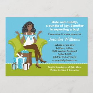 Invitación de Baby Shower para el muchacho
