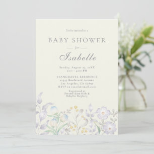 Invitación de Baby Shower para Elegante Prado de F