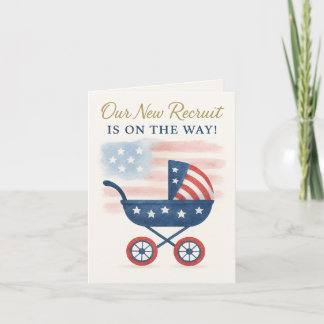 Invitación de Baby Shower para familias militares