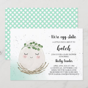 Invitación de Baby Shower para Huevo de Pascua Boh