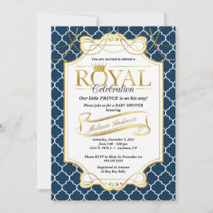 Invitación de Baby Shower para la Celebración Real