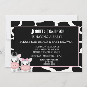 Invitación de Baby Shower para la impresión de vac