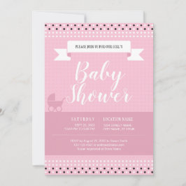 Invitación de Baby Shower para la niña