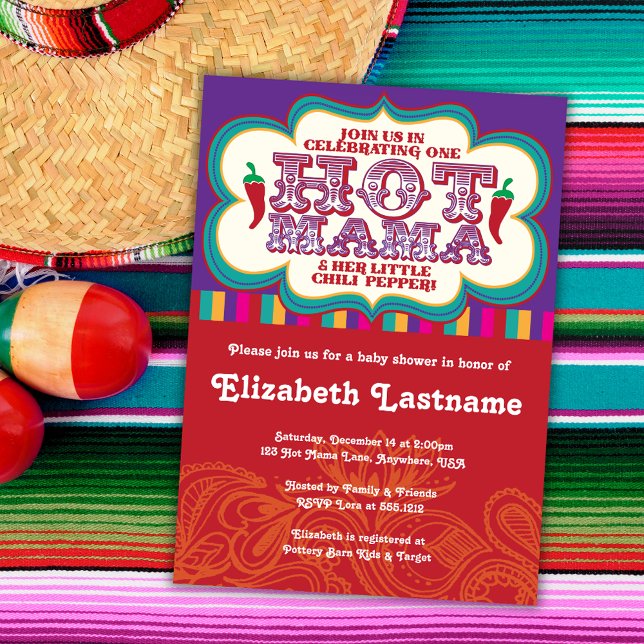 Invitación de Baby Shower para Mamá Caliente (Subido por el creador)