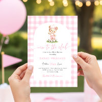 Invitación de baby shower para niña de golf nueva 