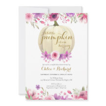Invitación de Baby Shower para Niña Parejas Calaba