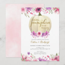 Invitación de Baby Shower para Niña Parejas Calaba