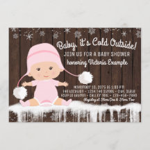 Invitación de baby shower para niñas Baby it's Col