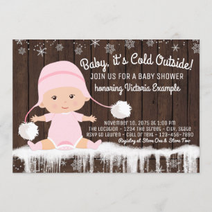 Invitación de baby shower para niñas Baby it's Col