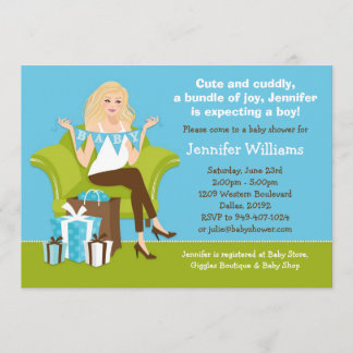 Invitación de Baby Shower para niño