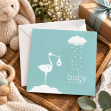 invitación de baby shower para niño con entrega de