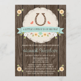 INVITACIÓN DE BABY SHOWER PARA NIÑOS OCCIDENTALES