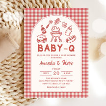 Invitación de baby shower para parejas de Baby Q B