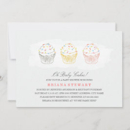 Invitación de Baby Shower para pasteles dulces