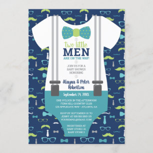 Invitación de Baby Shower para pequeños hombres, e