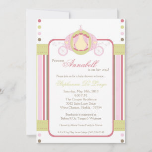 Invitación de Baby Shower para portador de princes