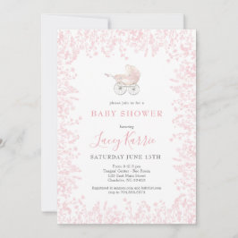 invitación de Baby Shower para transporte de bebé