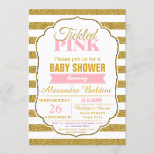 Invitación de Baby Shower para un chica