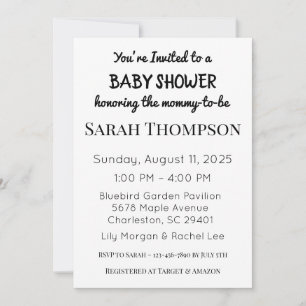 Invitación de Baby Shower para un niño